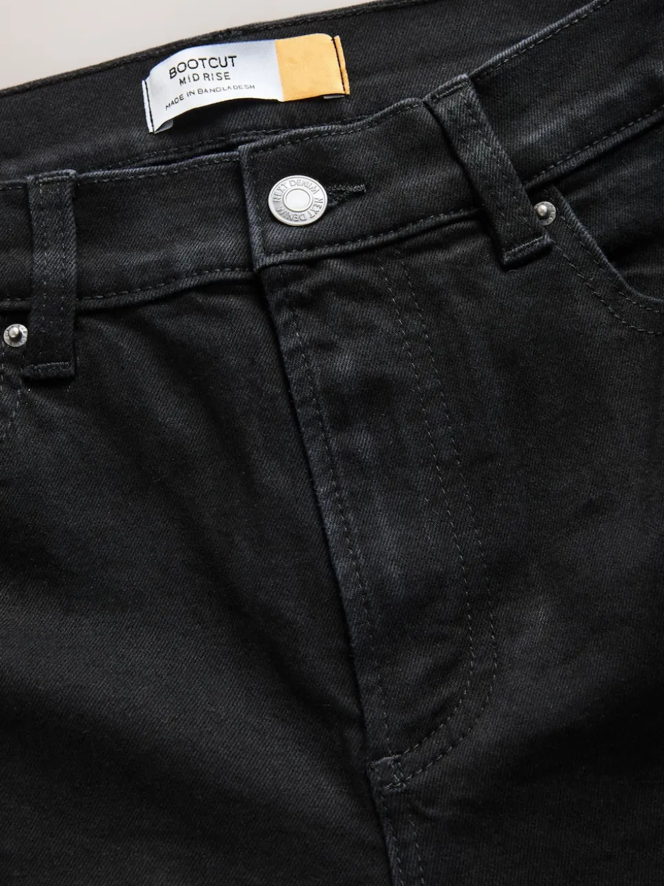 Noir - Jean bootcut Extensible taille Milieu