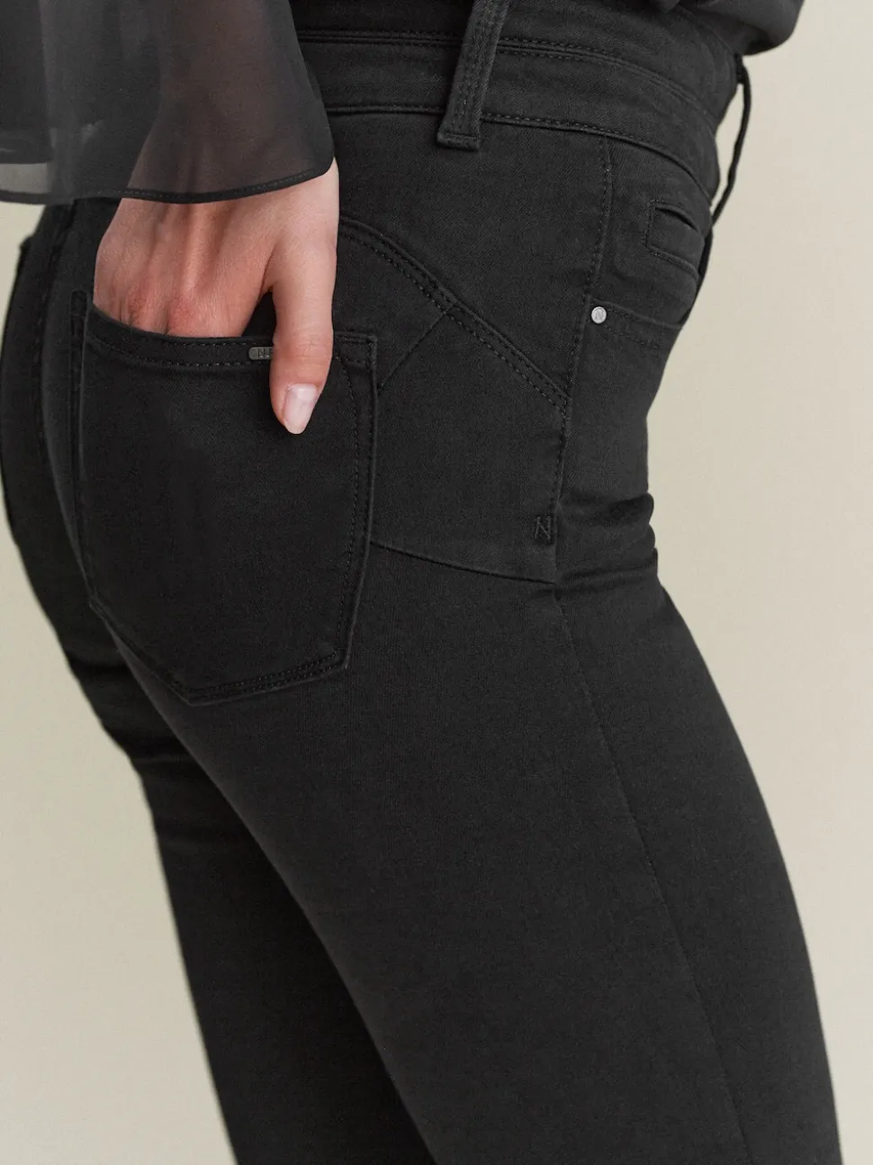 Noir - Jean skinny coupe slim à effet rehausseur