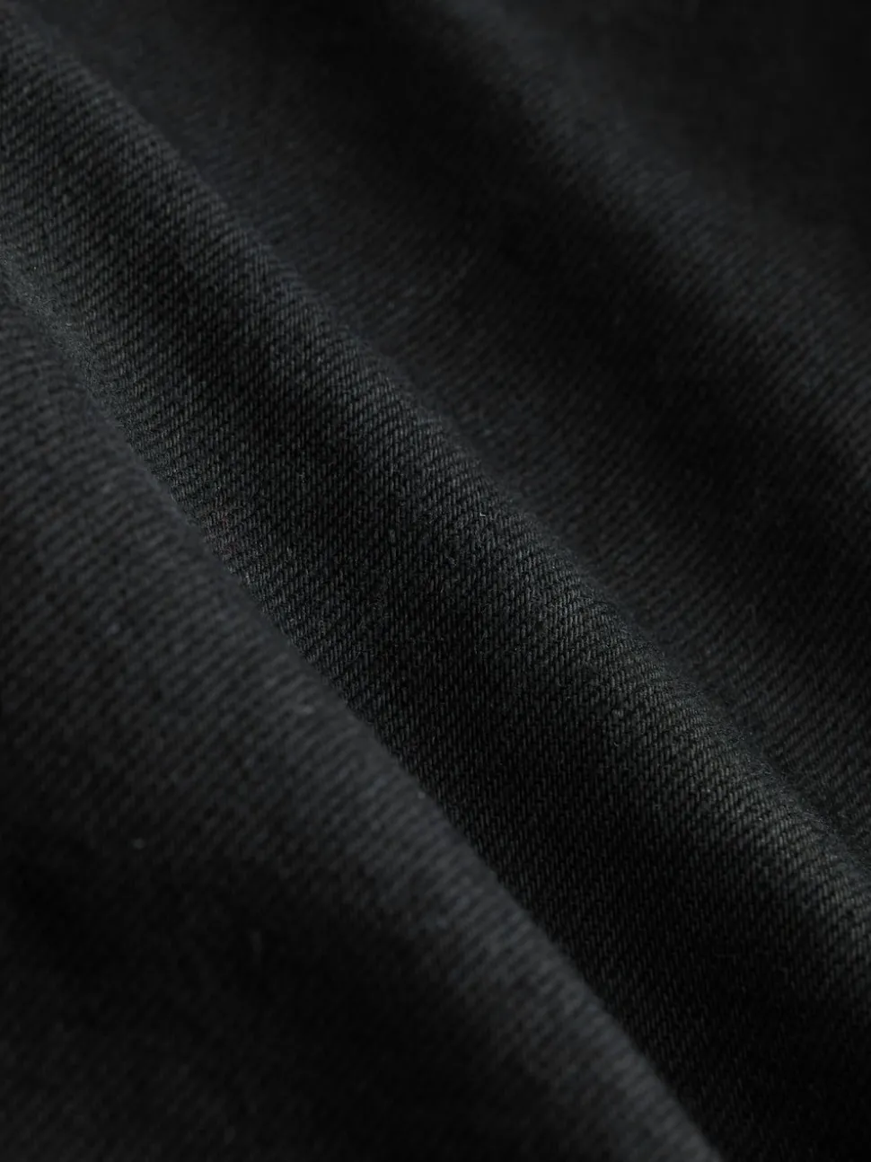 Noir - Jeans Ample Or à boutons sur le devant