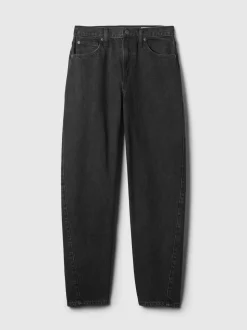 Noir - Jeans barrique taille haute Gap