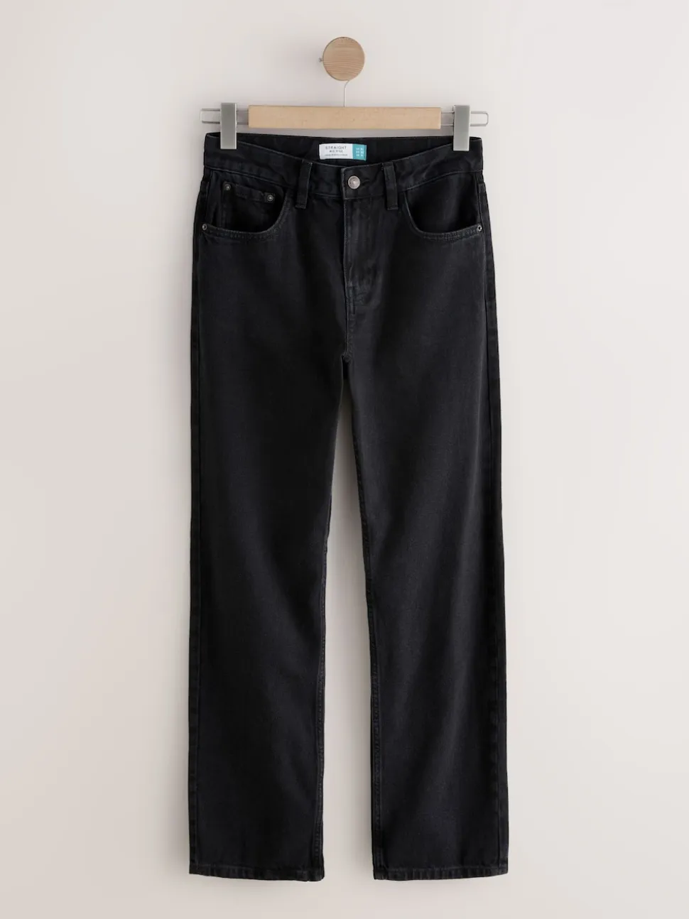 Noir - Jeans de jambe droite