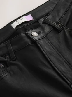 Noir - Jeans skinny enduit de Denim Hourglass