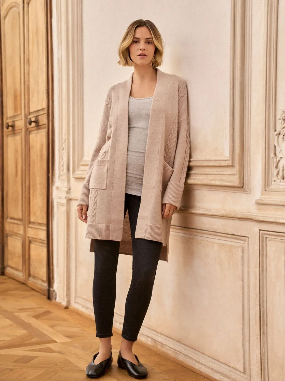 Noir - Jeans skinny Seraphine Premium en tissu bio post-grossesse