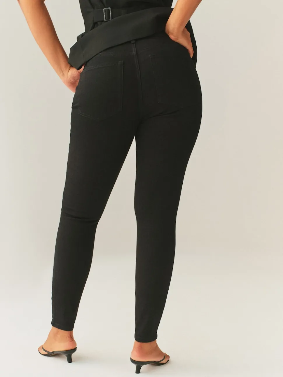 Noir - Jeans skinny taille mi-haute Hourglass