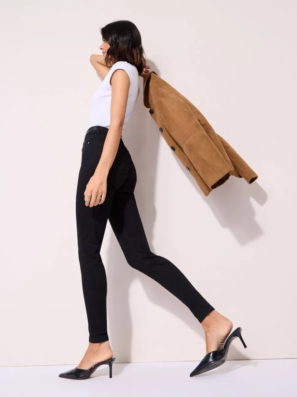 Noir - Jeggings taille haute Friends Like These