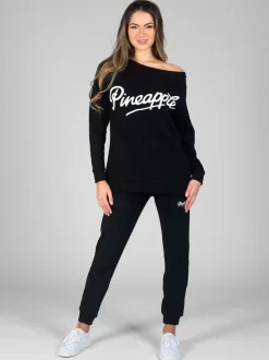 Noir - Joggers Skinny Zip à l'ananas