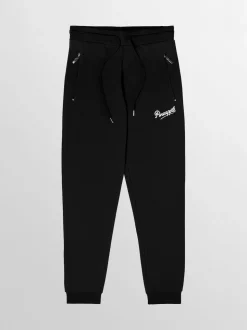Noir - Joggers Skinny Zip à l'ananas