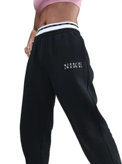 Noir - Jogging Nike oversize en polaire Phoenix taille haute à logo