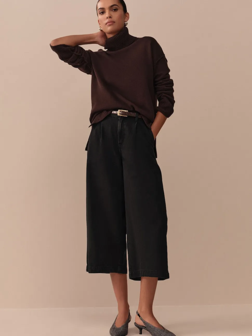 Noir - Jupes-culottes N.Premium taille haute