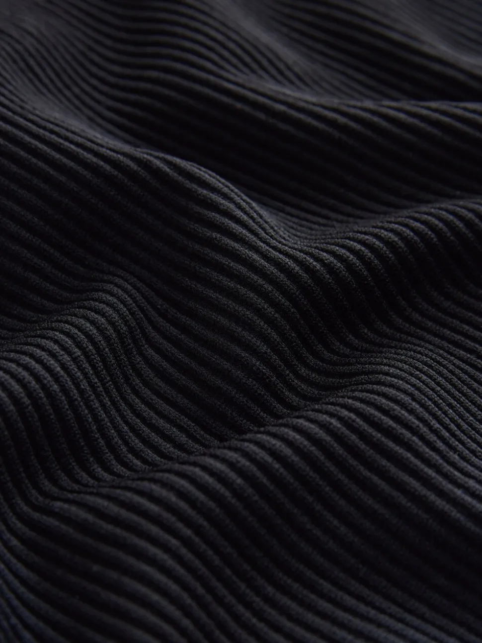 Noir - Leggings côtelés brossés