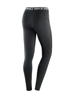 Noir - Leggings Nike Pro taille moyenne en maille à empiècements