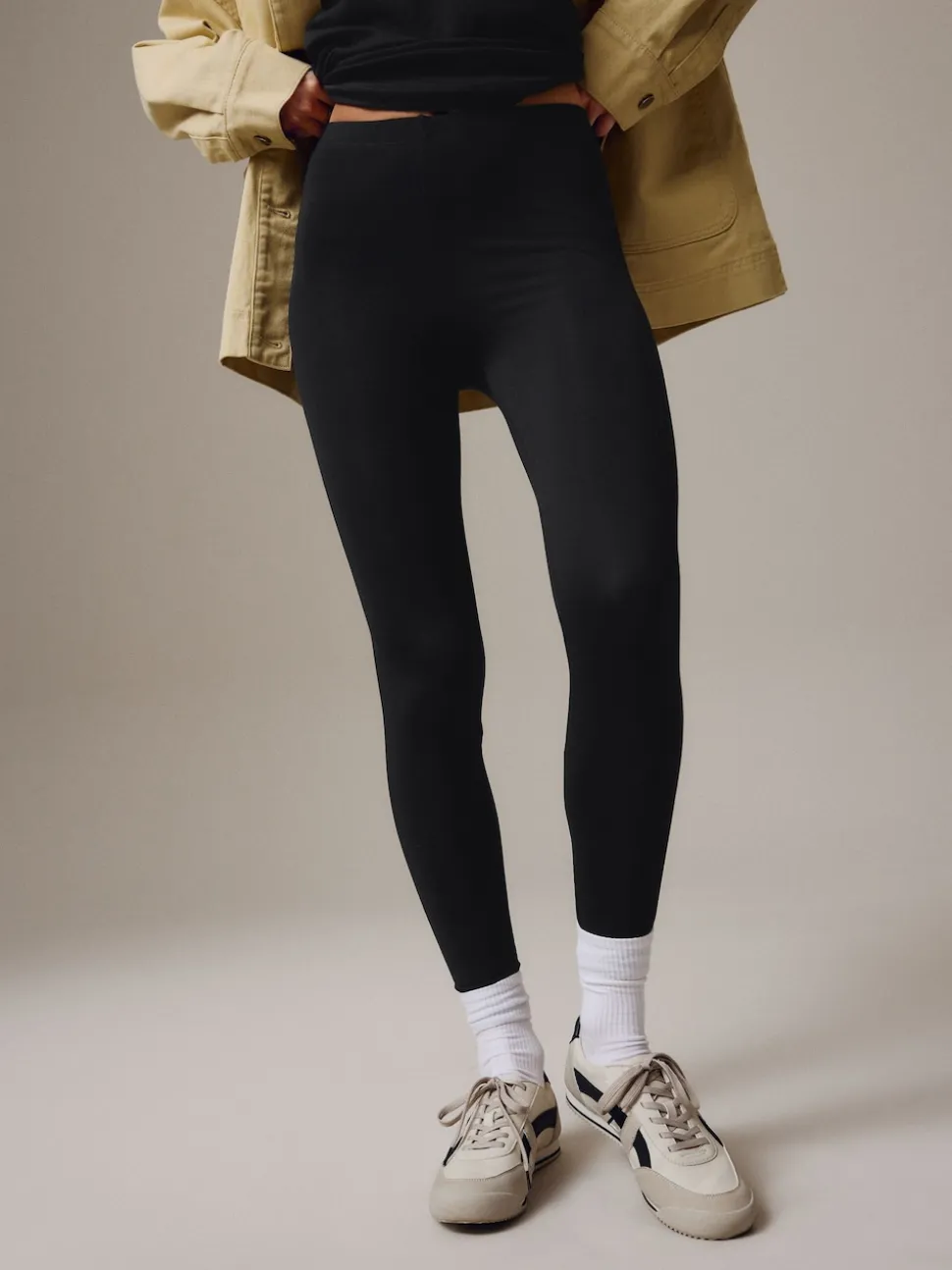 Noir - Leggings pleine longueur