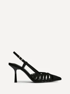 Noir - Linzi Alias à talons découpés à bride arrière