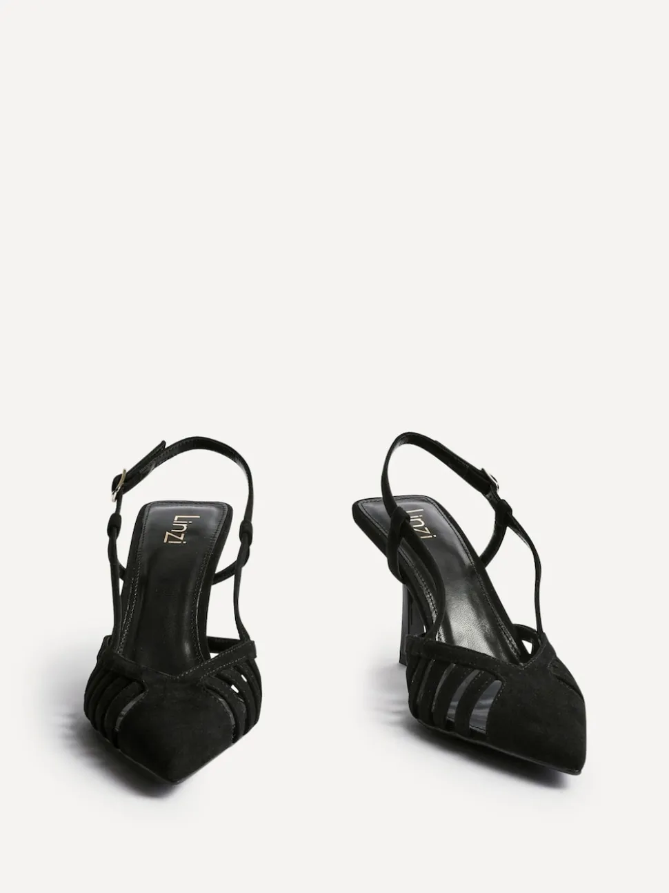 Noir - Linzi Alias à talons découpés à bride arrière
