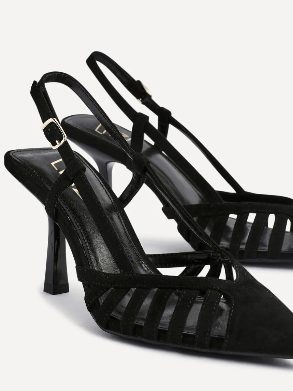 Noir - Linzi Alias à talons découpés à bride arrière