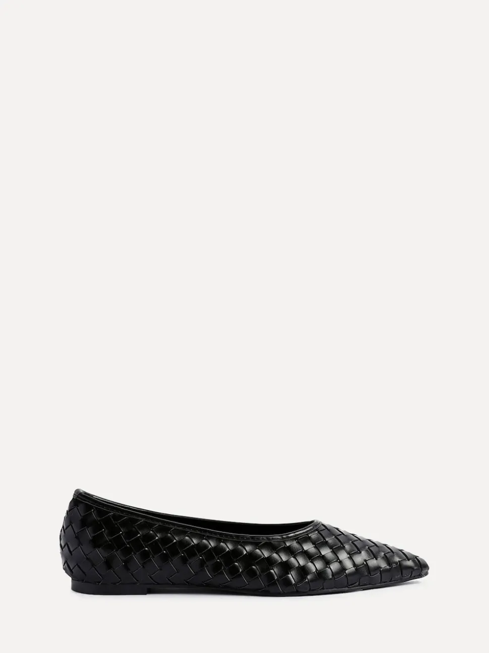 Noir - Linzi Ballerines tissées Talina à bout pointu