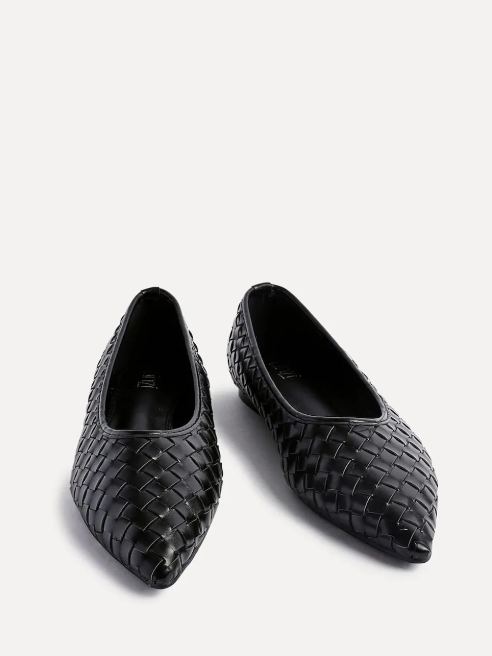 Noir - Linzi Ballerines tissées Talina à bout pointu