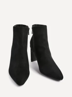 Noir - Linzi Bottes à talons carrés Alisha à bout pointu