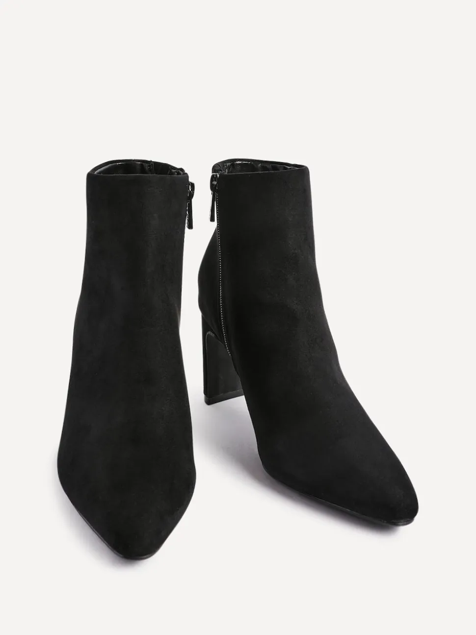 Noir - Linzi Bottes à talons carrés Alisha à bout pointu