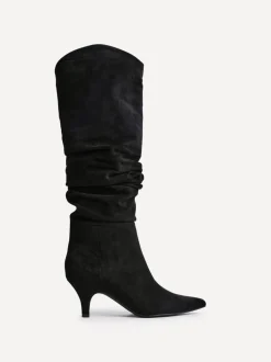 Noir - Linzi Bottes Esteem froncées à Kitten heel
