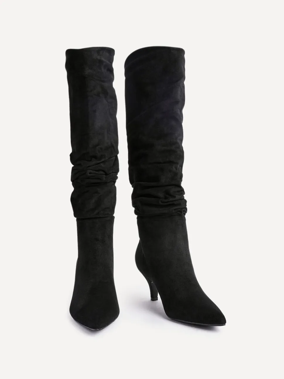 Noir - Linzi Bottes Esteem froncées à Kitten heel