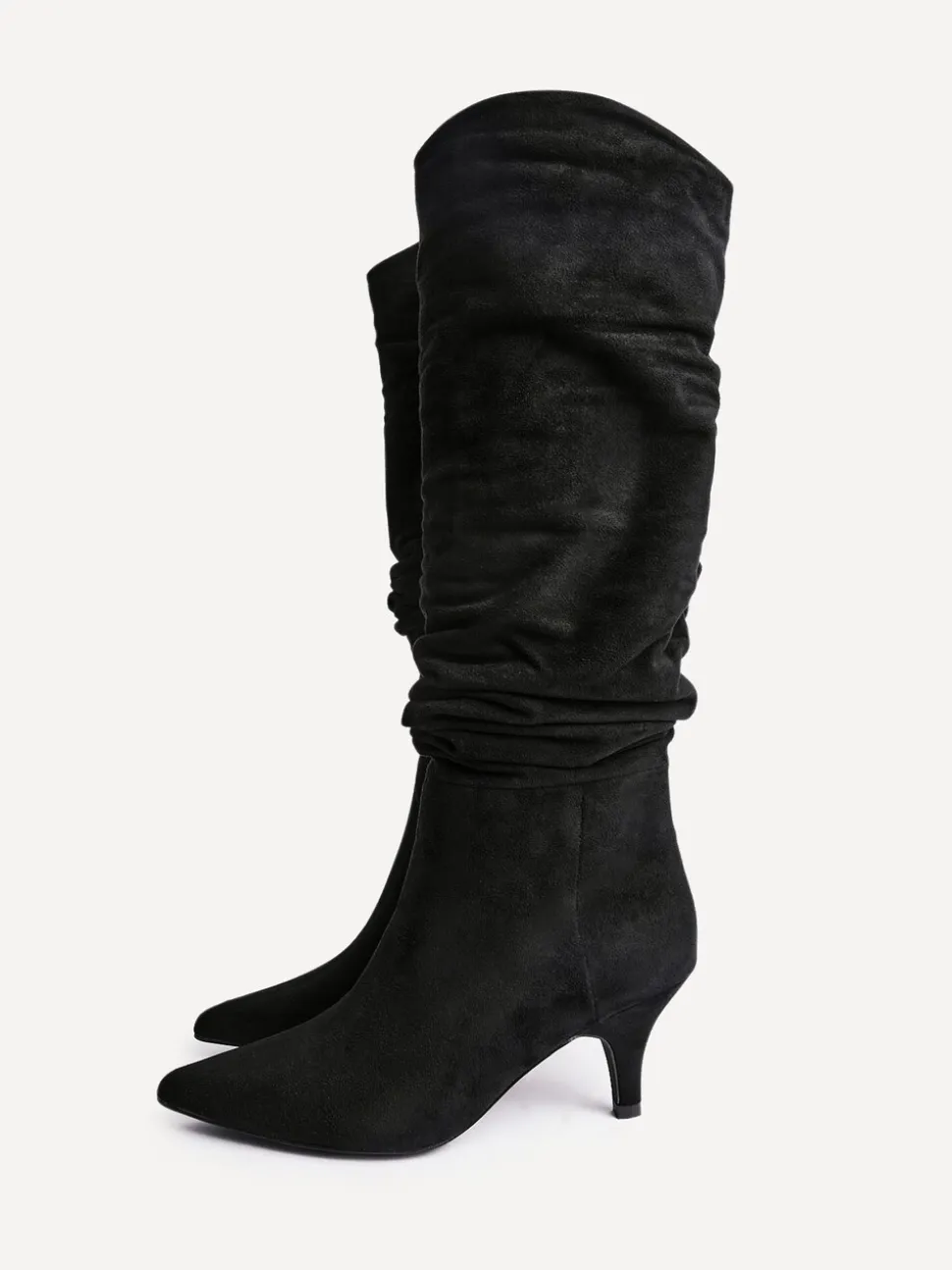Noir - Linzi Bottes Esteem froncées à Kitten heel