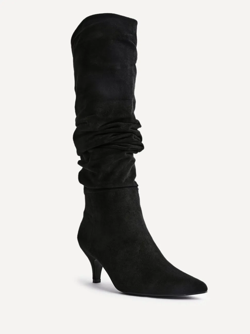 Noir - Linzi Bottes Esteem froncées à Kitten heel
