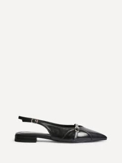 Noir - Linzi Chaussures de ballet à bout pointu Prague avec boucle