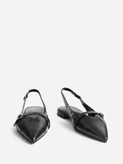 Noir - Linzi Chaussures de ballet à bout pointu Prague avec boucle