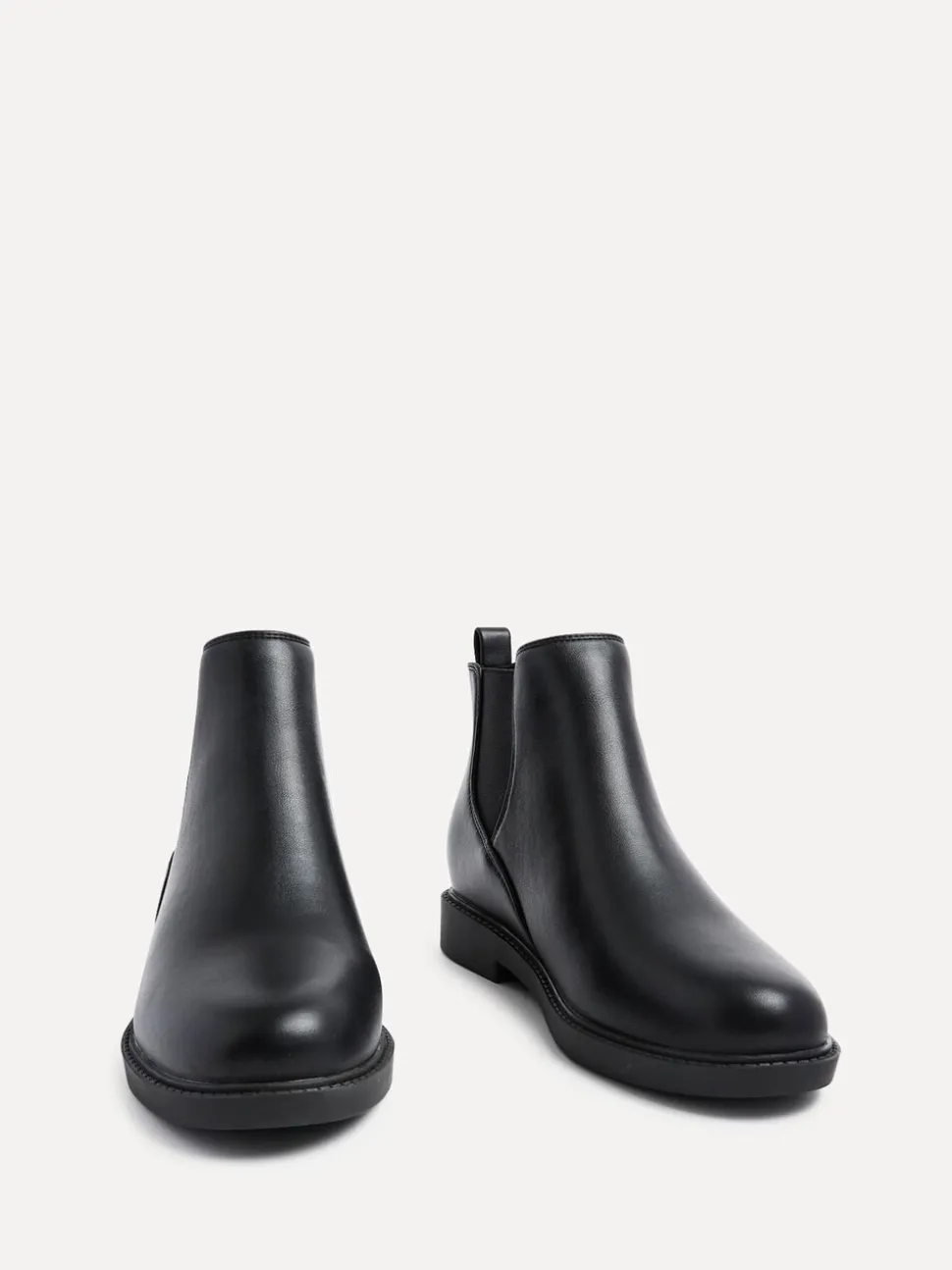 Noir - Linzi Fauna Coupe large Chelsea Bottes avec panneau latéral extensible