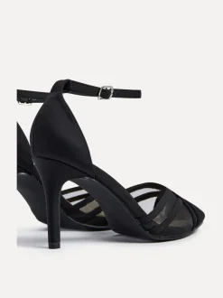 Noir - Linzi Siobhan Mesh Closed Back Escarpins et talons