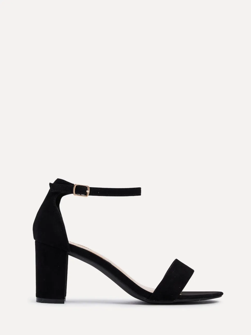 Noir - Linzi talons carrés à bout ouvert Franki