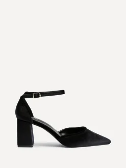 Noir - Linzi talons de cour pointus classiques Glam