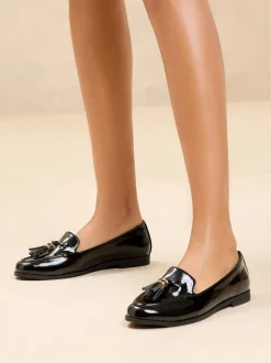Noir - Lipsy Chaussures plates Slim Sole Tassel Mocassins