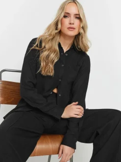 Noir - Long Tall Sally chemise contenant des manches longues