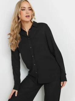 Noir - Long Tall Sally chemise contenant des manches longues