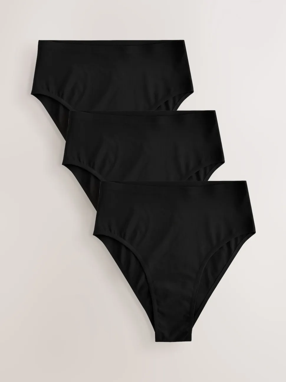 Noir - Lot 3 culottes invisibles et confortables