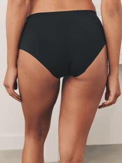 Noir - Lot 7 culottes invisibles et confortables