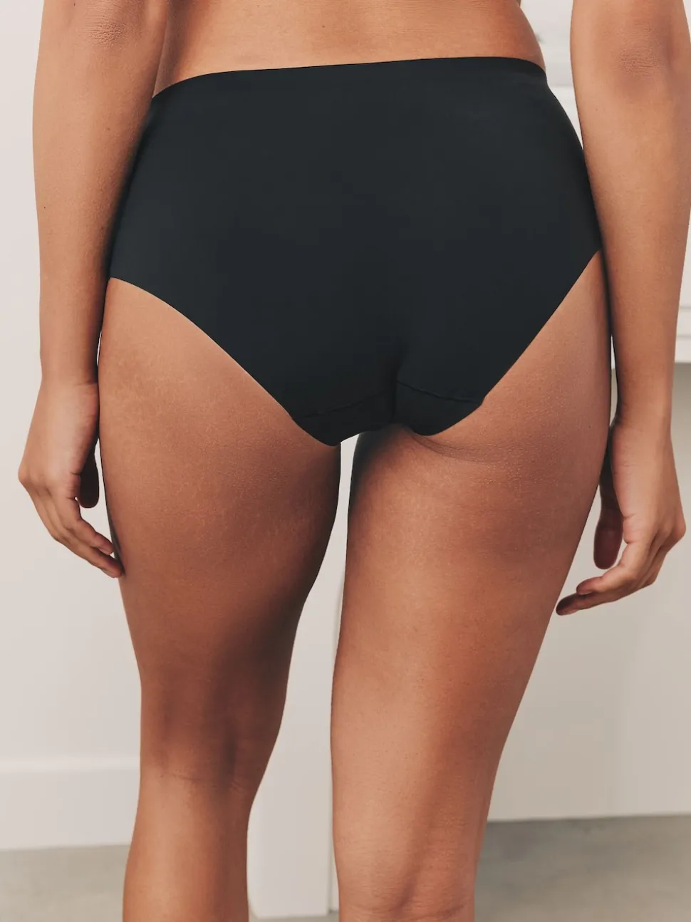 Noir - Lot 7 culottes invisibles et confortables