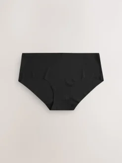 Noir - Lot 7 culottes invisibles et confortables