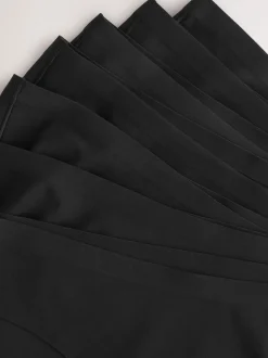 Noir - Lot 7 culottes invisibles et confortables
