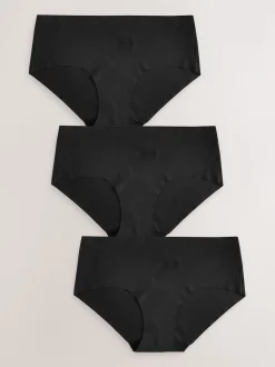 Noir - Lot 3 culottes invisibles et confortables