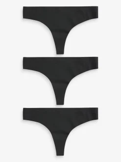 Noir - Lot 3 culottes invisibles et confortables