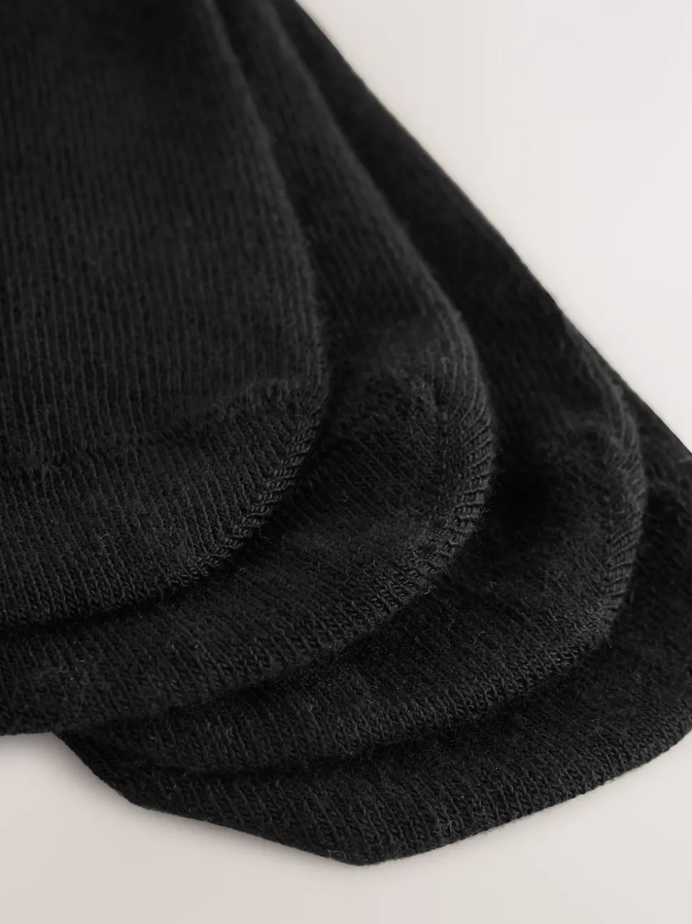 Noir - Lot de 4 chaussettes invisibles en modal