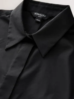 Noir - Lot de 2 chemises ajustées extensibles indispensables à manches longues
