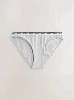 Noir - Lot de 10 culottes à logo en coton