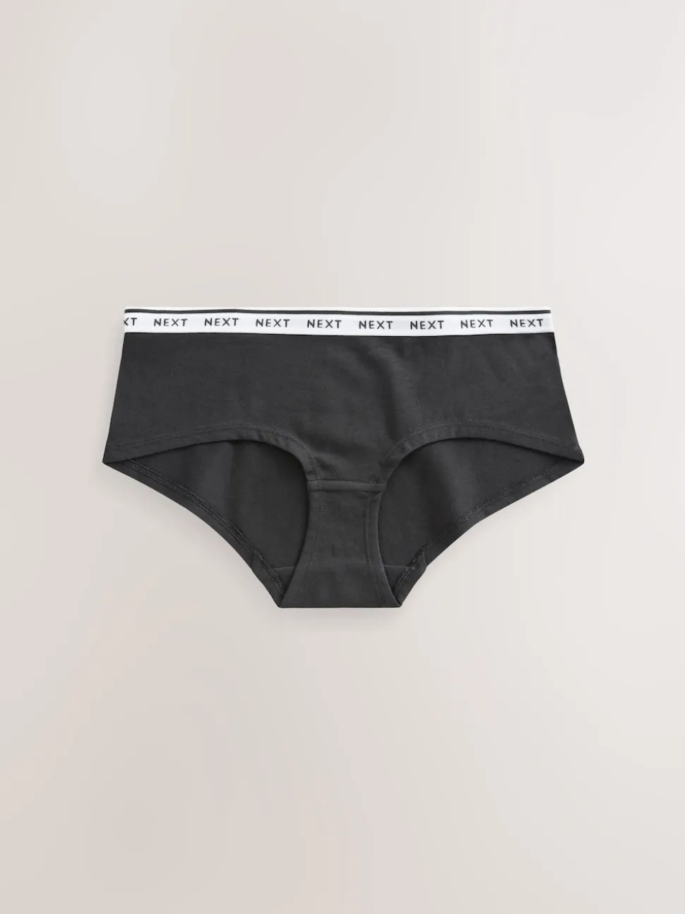 Noir - Lot de 7 culottes à logo en coton