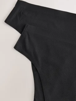 Noir - Lot de 2 culottes de période Invisible