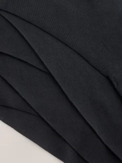 Noir - Lot de 3 culottes en coton majoritaire sans VPL