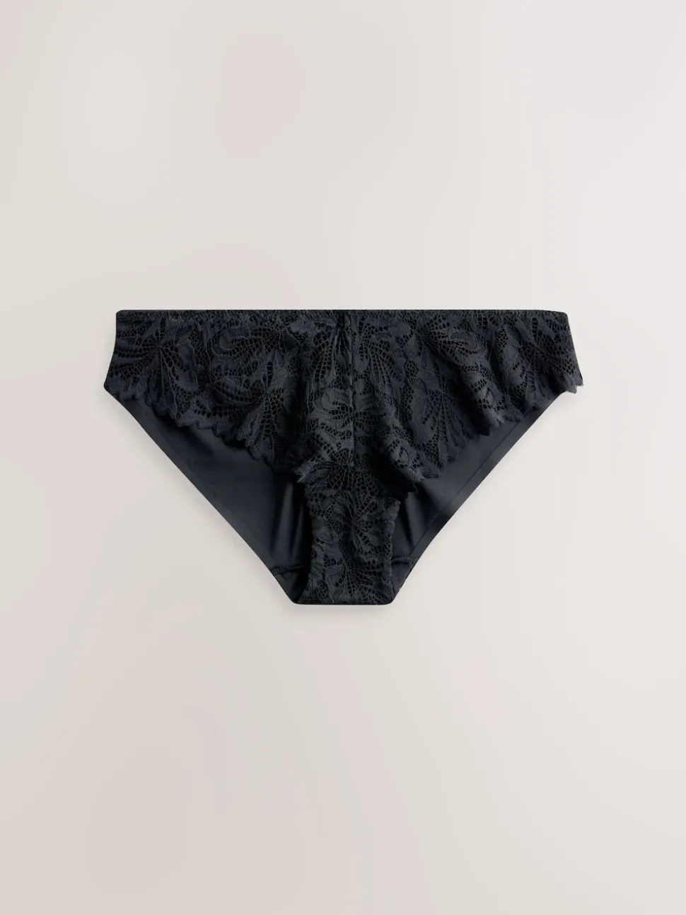 Noir - Lot de 3 culottes NVPL en dentelle sur le devant